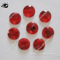Best Taiwan quality sew on acrylic rhinstone with holes 18MM round red color for clothing